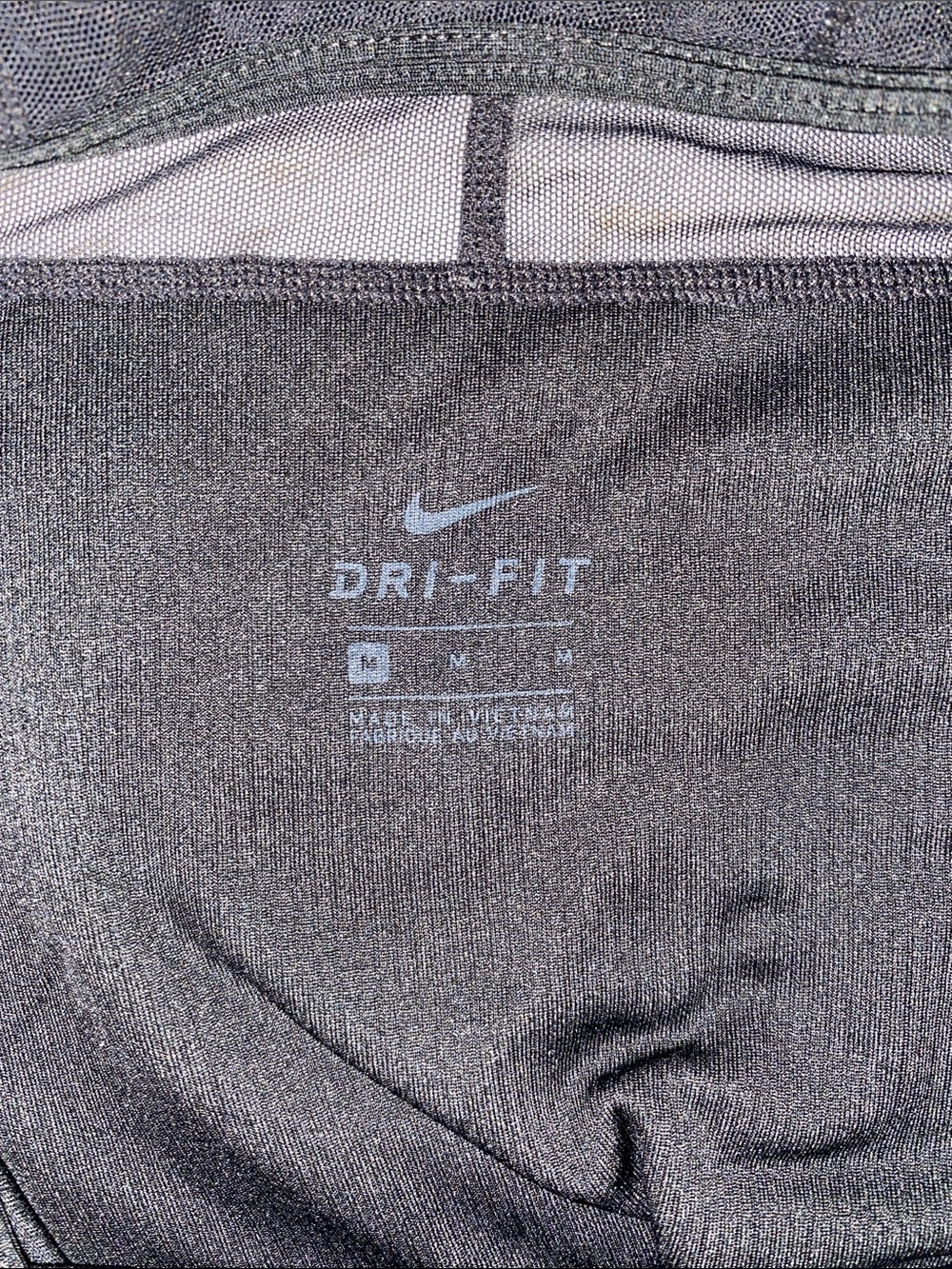 Nike Black Racerback Mesh-Back Tank Top - Picture 3 of 3
